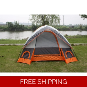 Elite Waterproof Double layer Outdoor 3 Person Camping Family Tent